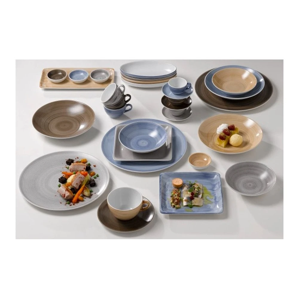 Artis Blue Modern Rustic Saucer Coupe - 4.72" (12cm) (Box Of 12) 2 Artis Blue Modern Rustic Saucer Coupe - 4.72" (12cm) (Box Of 12) - Image 2