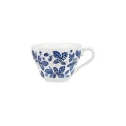 Churchill China Blue Bramble 7oz (19.8cl) Georgian Tea Cup Vintage Print (Box Of 12)