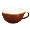 Churchill China Monochrome Cappuccino Cup Cinnamon Brown 22.7cl 8oz (Box Of 12)