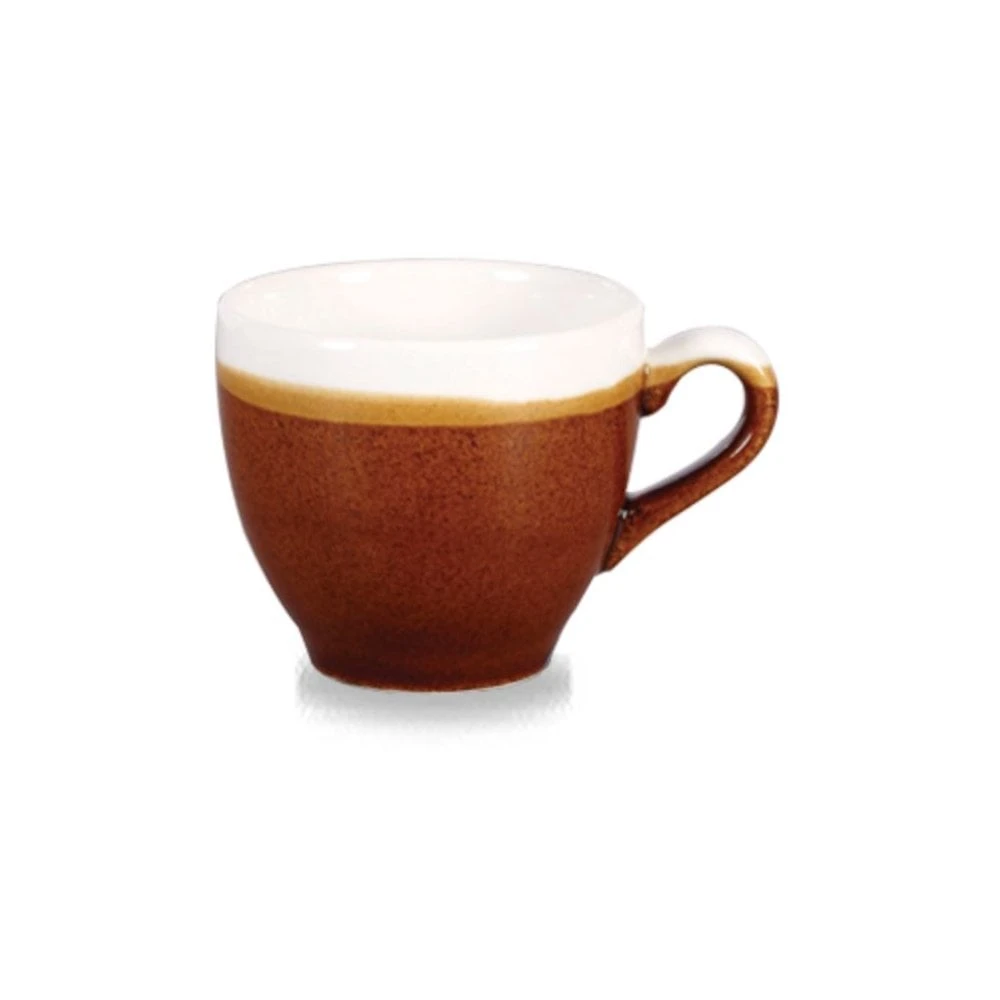 Churchill China Monochrome Espresso Cup Cinnamon Brown 10cl 3.5oz (Box Of 12) 1 Churchill China Monochrome Espresso Cup Cinnamon Brown 10cl 3.5oz (Box Of 12)