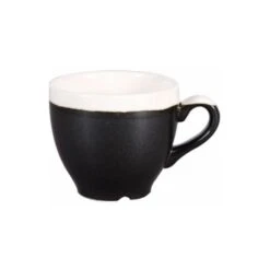 Churchill China Monochrome Espresso Cup Onyx Black 10cl 3.5oz (Box Of 12)