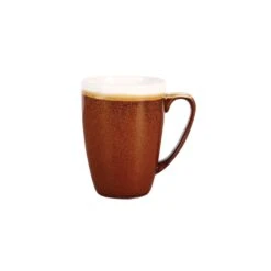 Churchill China Monochrome Mug Cinnamon Brown 34cl 12oz (Box Of 12)