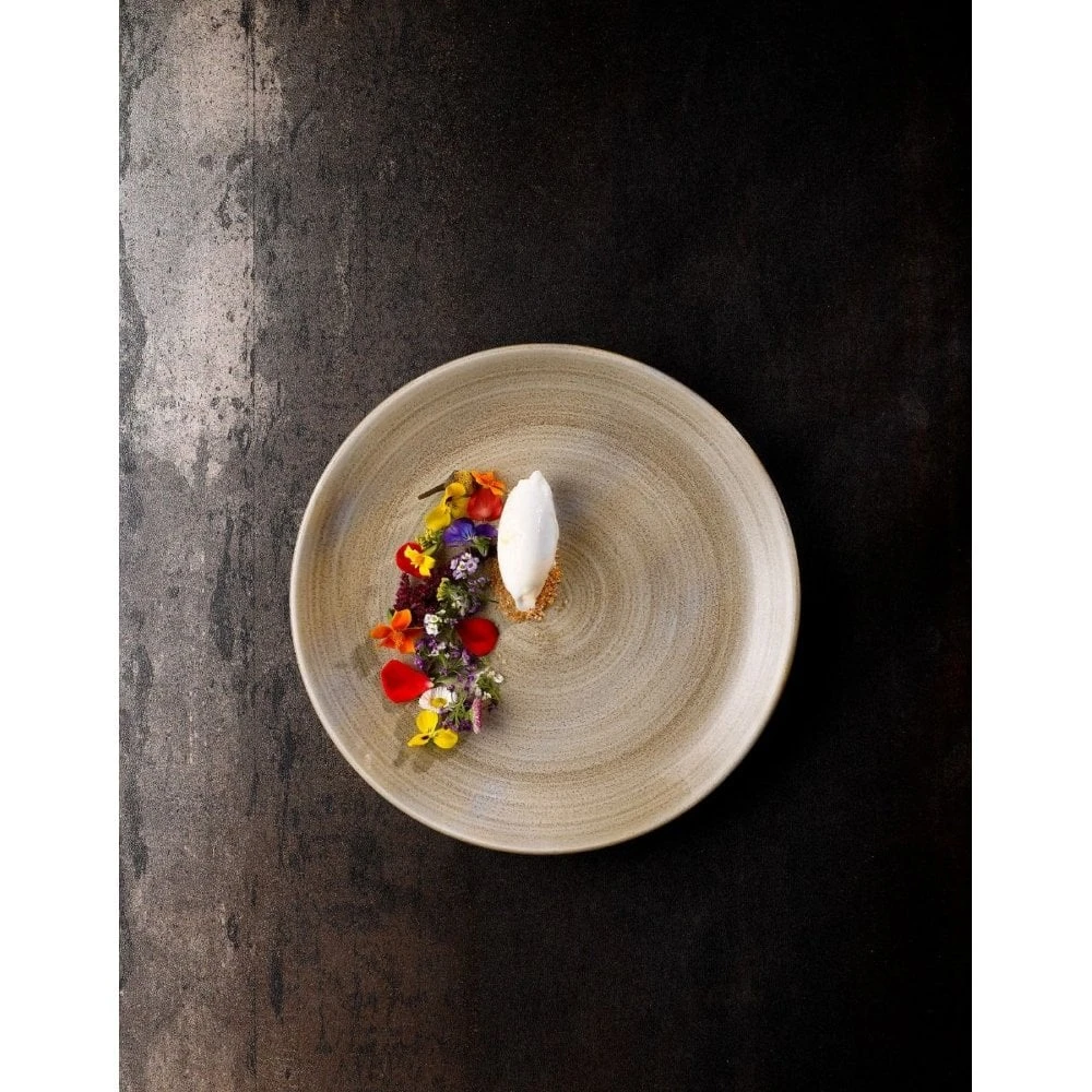 Churchill China Patina Organic Round Plate - 21cm (8.25") Antique Taupe (Box Of 12) 2 Churchill China Patina Organic Round Plate - 21cm (8.25") Antique Taupe (Box Of 12) - Image 2