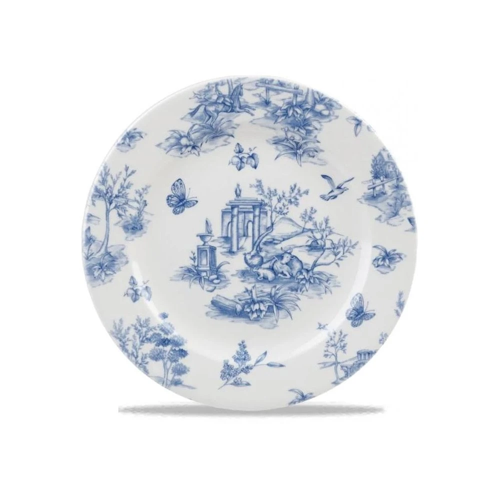 Churchill China Prague Toile 21cm (8.25") Plate Vintage Print (Box Of 6) 1 Churchill China Prague Toile 21cm (8.25") Plate Vintage Print (Box Of 6)