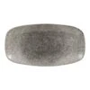 Churchill China Raku Oblong Plate 29.8 X 15.3cm Quartz Black (Box Of 12)