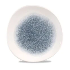 Churchill China Raku Organic Round Plate 21cm (8.25") Topaz Blue (Box Of 12)