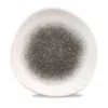 Churchill China Raku Organic Round Plate 26.4cm (10.5") Quartz Black (Box Of 12)