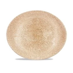 Churchill China Raku Oval Coupe Plate 27 X 22.9cm Garnet Orange (Box Of 12)