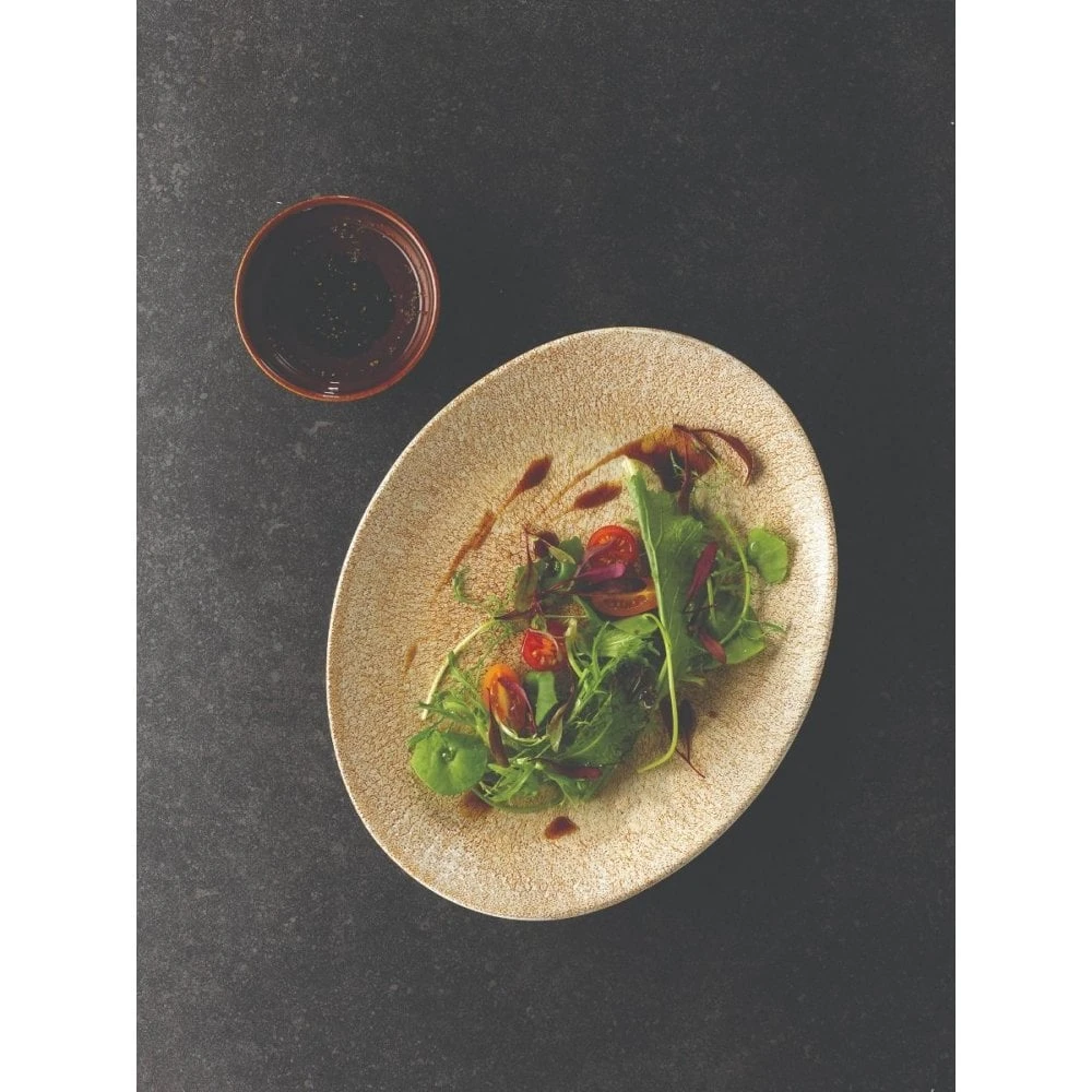 Churchill China Raku Oval Coupe Plate 27 X 22.9cm Garnet Orange (Box Of 12) 2 Churchill China Raku Oval Coupe Plate 27 X 22.9cm Garnet Orange (Box Of 12) - Image 2