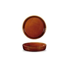 Churchill China Rustics Simmer Mezze Dish - 11cm / 4.5" Brown (Box Of 6)