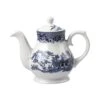 Churchill China Sandringham Blue 30oz (85.2cl) Tea / Coffee Pot Vintage Print (Box Of 4)