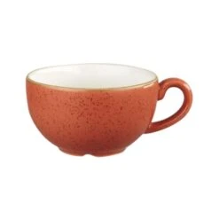 Churchill China Stonecast Cappuccino Cup 12oz (34cl) Spiced Orange (Box Of 12)