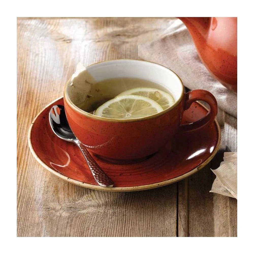 Churchill China Stonecast Cappuccino Cup 8oz (22.7cl) Spiced Orange (Box Of 12) 2 Churchill China Stonecast Cappuccino Cup 8oz (22.7cl) Spiced Orange (Box Of 12) - Image 2