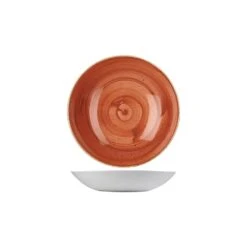 Churchill China Stonecast Coupe Bowl 24.8cm (9.75") Spiced Orange (Box Of 12)