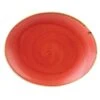 Churchill China Stonecast Oval Plate 19.2cm (7.75") Red Berry (Box Of 12)