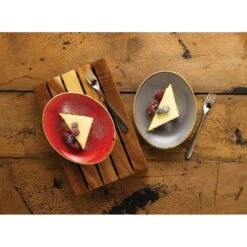 Kitchen Supplies -Kitchen Supplies churchill china stonecast oval plate 19 2cm 7 75 red berry box of 12 p2296 12314 image