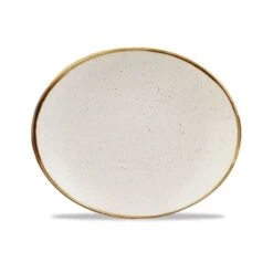 Churchill China Stonecast Oval Plate 19.2cm (7.75") White (Box Of 12)