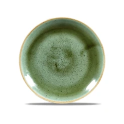 Churchill China Stonecast Samphire Green Evolve Coupe Plate 16.51cm (Box Of 12)