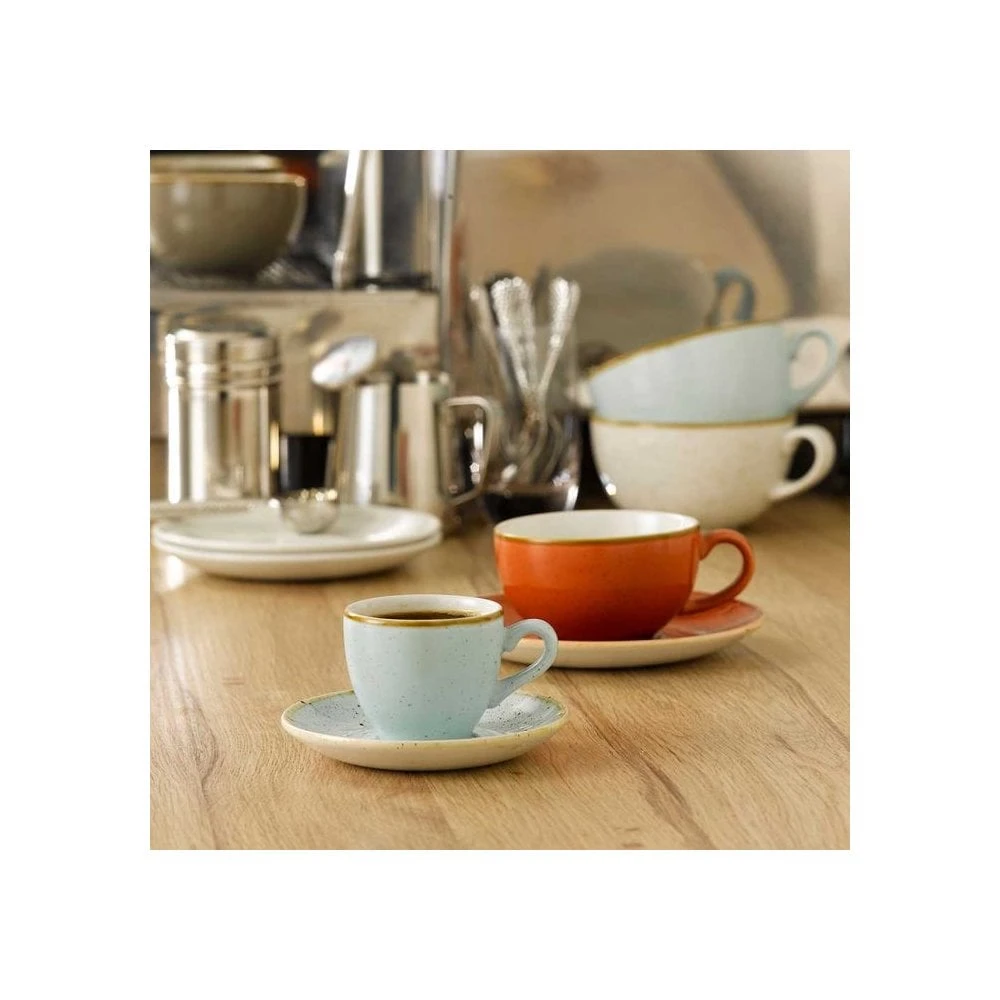 Churchill China Stonecast Saucer 11.8cm (4.5") Duck Egg (Box Of 12) 2 Churchill China Stonecast Saucer 11.8cm (4.5") Duck Egg (Box Of 12) - Image 2