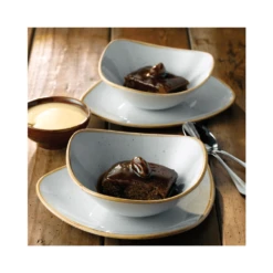 Churchill China Stonecast Triangle Bowl 15.3cm (6") Duck Egg (Box Of 12) -Kitchen Supplies churchill china stonecast triangle bowl 15 3cm 6 duck egg box of 12 p2086 9012 image