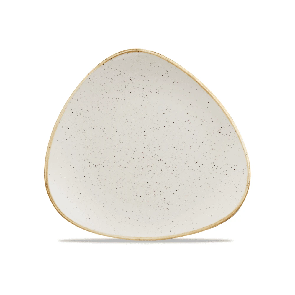 Churchill China Stonecast Triangle Plate 26.5cm (10.5") White (Box Of 12) 1 Churchill China Stonecast Triangle Plate 26.5cm (10.5") White (Box Of 12)