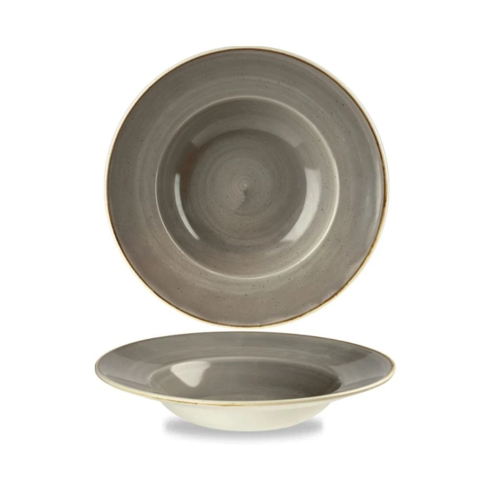 Churchill China Stonecast Wide Rim Bowl - 11" (28cm) / 16.5oz Peppercorn (Box Of 12) 1 Churchill China Stonecast Wide Rim Bowl - 11" (28cm) / 16.5oz Peppercorn (Box Of 12)