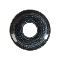 Churchill China Studio Print Charcoal Black Cappuccino Saucer 6.25''/ 15.6 Cm (Box Of 12)