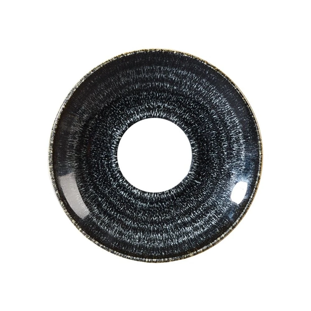 Churchill China Studio Print Charcoal Black Cappuccino Saucer 6.25''/ 15.6 Cm (Box Of 12) 1 Churchill China Studio Print Charcoal Black Cappuccino Saucer 6.25''/ 15.6 Cm (Box Of 12)
