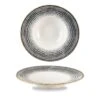 Churchill China Studio Print Charcoal Black Wide Rim Bowl Medium 9.5''/24 Cm (Box Of 12)