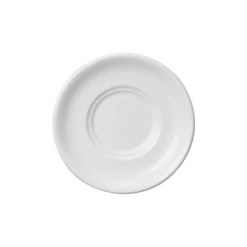 Churchill China Tea Saucer 15cm / 6" Maple Double Well B/w White (Box Of 12)