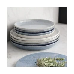 Denby Studio Blue Pebble Medium Coupe Plate 21cm / 8" (Box Of 6) 5 Denby Studio Blue Pebble Medium Coupe Plate 21cm / 8" (Box Of 6) -Kitchen Supplies denby studio blue pebble medium coupe plate 21cm 8 box of 6 p3595 12615 image