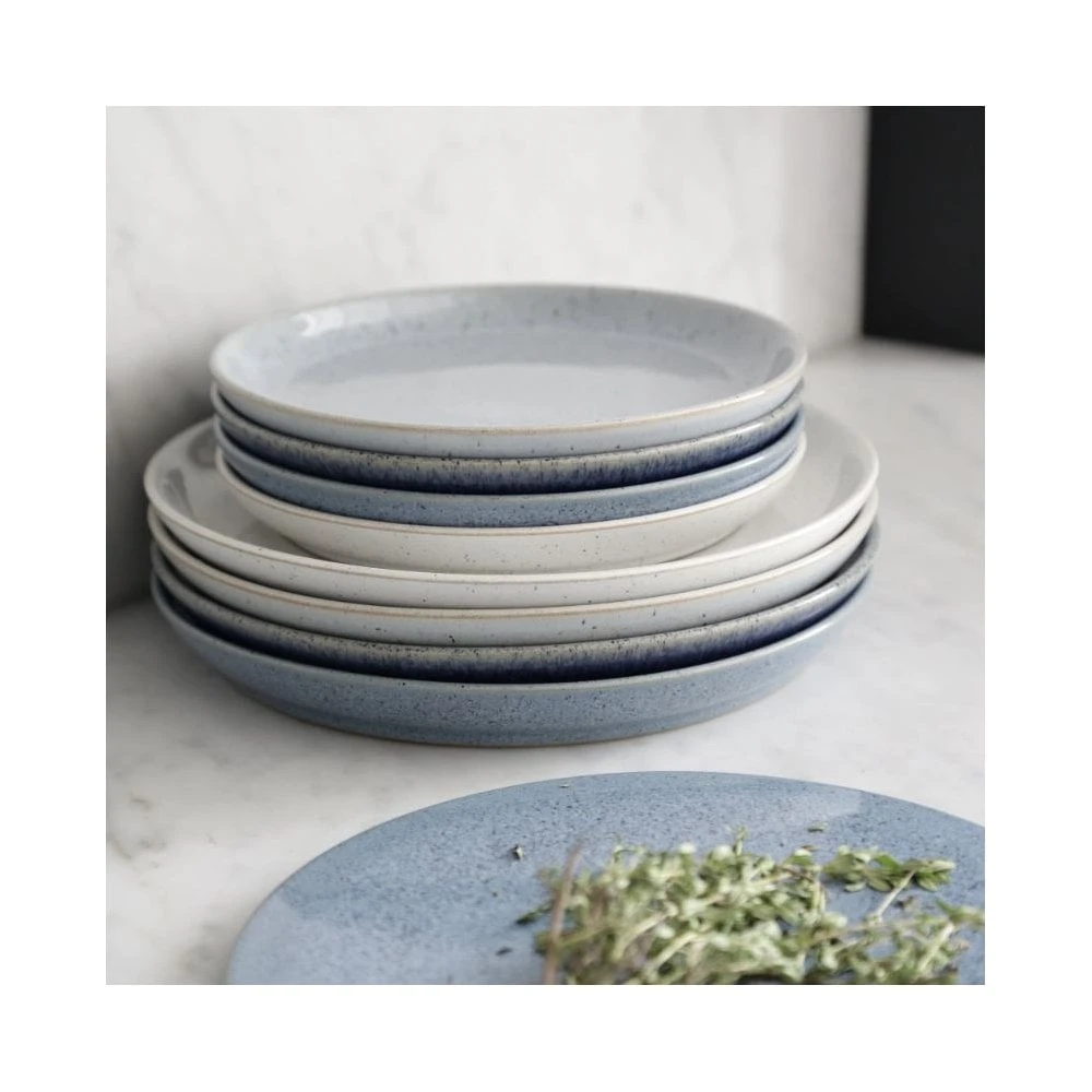Denby Studio Blue Pebble Medium Coupe Plate 21cm / 8" (Box Of 6) 3 Denby Studio Blue Pebble Medium Coupe Plate 21cm / 8" (Box Of 6) - Image 3