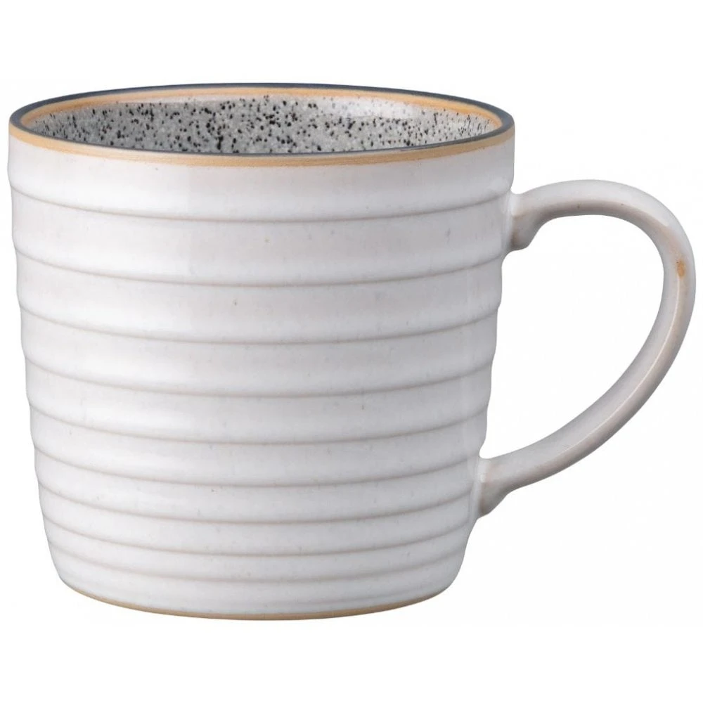 Denby Studio Grey Quartz Ridged Mug 40cl (Box Of 6) 1 Denby Studio Grey Quartz Ridged Mug 40cl (Box Of 6)