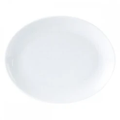 Genware Porcelite Oval Plate 31cm (Box Of 6)
