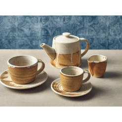 Genware Terra Porcelain Roko Sand Coffee Cup 23cl / 8oz (Box Of 6) -Kitchen Supplies genware terra porcelain roko sand coffee cup 23cl 8oz box of 6 p7553 16333 image