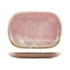 Genware Terra Porcelain Rose Rectangular Plate 34.5x23.5cm (Box Of 12)