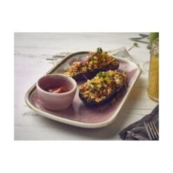 Kitchen Supplies -Kitchen Supplies genware terra porcelain rose rectangular plate 34 5x23 5cm box of 12 p3087 12936 image