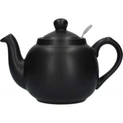 Lifetime Brands Farmhouse Filter 2 Cup Teapot - 21oz (600ml) Matt Black
