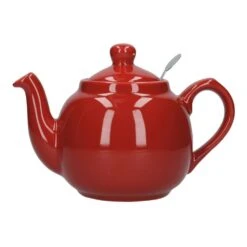 Lifetime Brands Farmhouse Filter 2 Cup Teapot - 21oz (600ml) Red