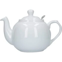 Lifetime Brands Farmhouse Filter 6 Cup 1.5l/52.8oz Teapot White