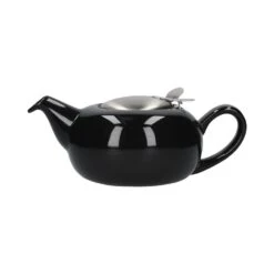 Lifetime Brands London Pottery 2 Cup Pebble Teapot - Gloss Black