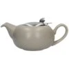 Lifetime Brands London Pottery 2 Cup Pebble Teapot - Matte Putty