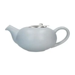 Lifetime Brands London Pottery 4 Cup Pebble Filter Teapot - Light Blue Teapot