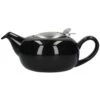 Lifetime Brands London Pottery 4 Cup Pebble Teapot - Gloss Black