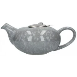 Lifetime Brands London Pottery 4 Cup Pebble Teapot - Gloss Grey