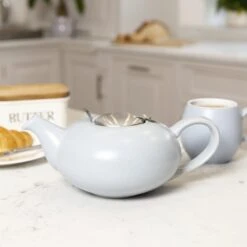 Lifetime Brands London Pottery 4 Cup Pebble Teapot - Light Blue 5 Lifetime Brands London Pottery 4 Cup Pebble Teapot - Light Blue -Kitchen Supplies lifetime brands london pottery 4 cup pebble teapot light blue p7195 8626 image