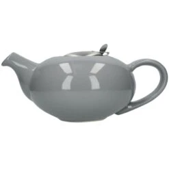 Lifetime Brands London Pottery 4 Cup Pebble Teapot - Light Grey