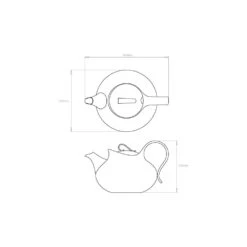 Robert Welch Drift Teapot 450ml -Kitchen Supplies robert welch drift teapot 450ml p6736 9852 image