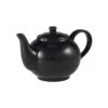Genware Royal Teapot - 15.75oz / 45cl Black (Box Of 6)