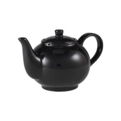 Genware Royal Teapot - 15.75oz / 45cl Black (Box Of 6)